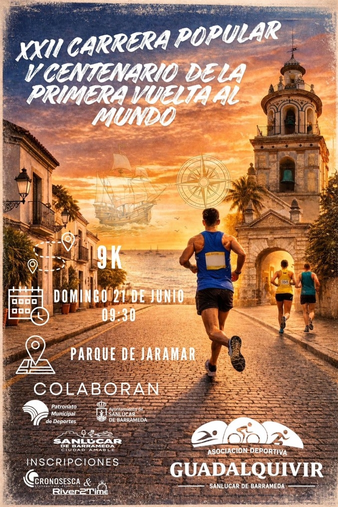XXII CARRERA POPULAR “V CENTENARIO DE LA PRIMERA VUELTA AL MUNDO” - Inscríbete