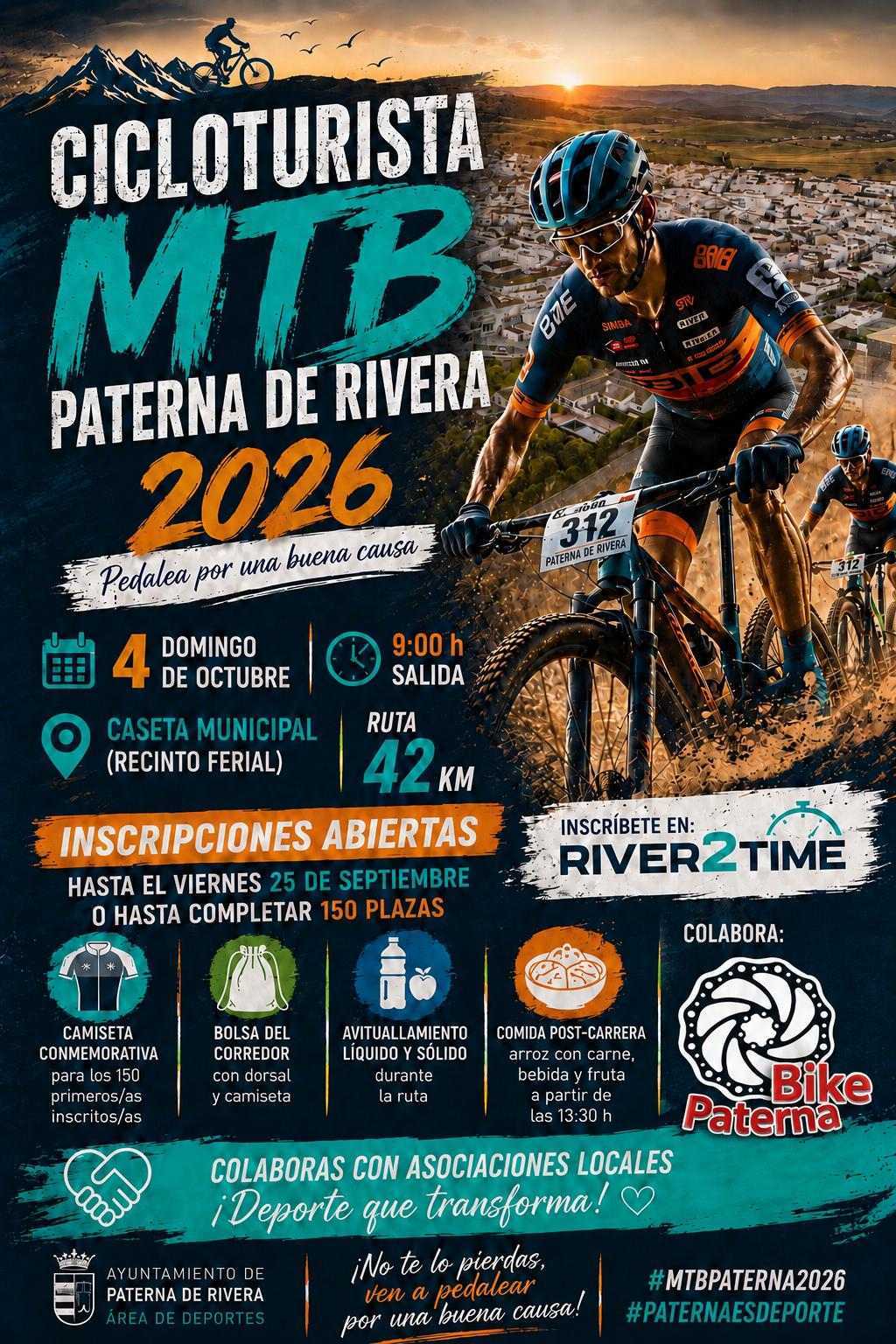 II CICLOTURISTA MTB PATERNA DE RIVERA 2026 - Inscríbete