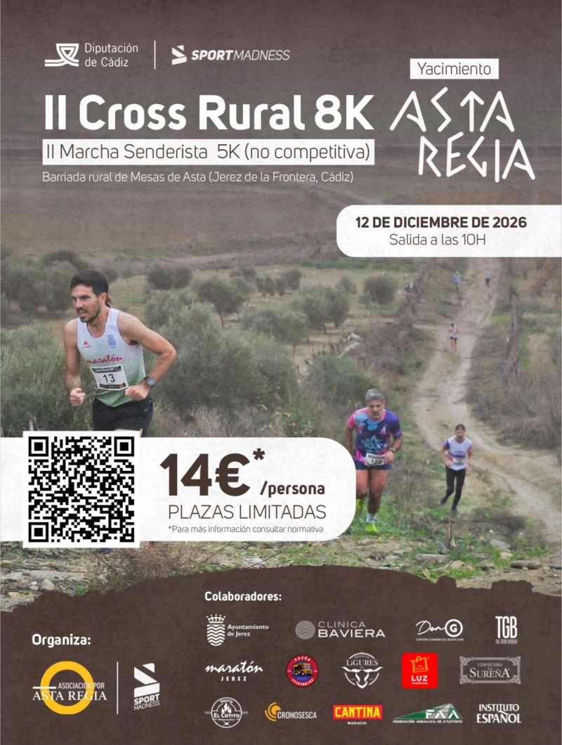 II CROSS RURAL ASTA REGIA 8K 2026 - Inscríbete